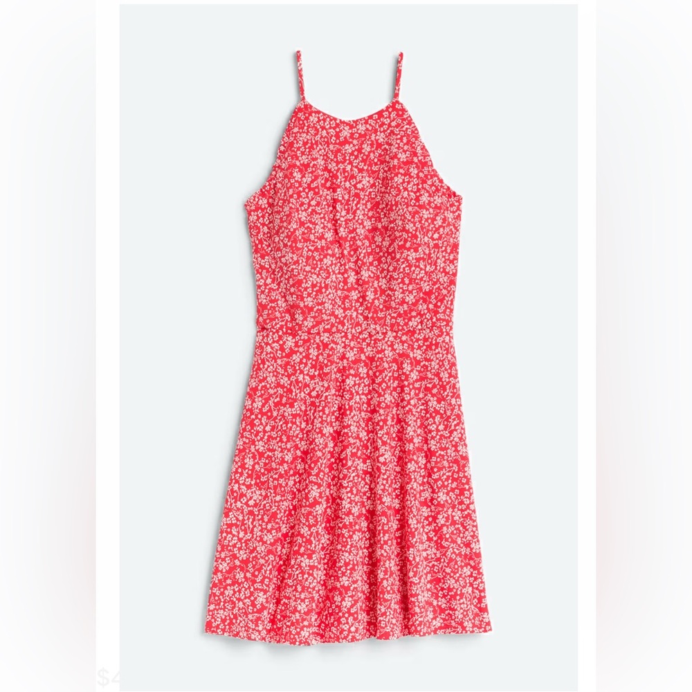 Fortune + Ivy Red Floral Mini Dress